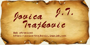 Jovica Trajković vizit kartica